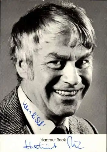Ak Schauspielerin Hartmut Reck, Portrait, Autogramm