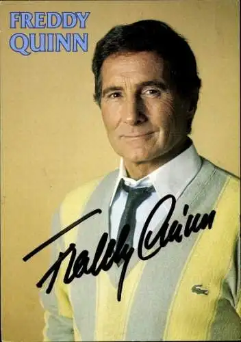 Ak Schauspieler und Sänger Freddy Quinn, Portrait, Autogramm
