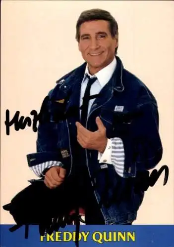 Ak Schauspieler und Sänger Freddy Quinn, Portrait, Autogramm