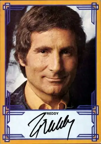 Ak Schauspieler und Sänger Freddy Quinn, Portrait, Autogramm