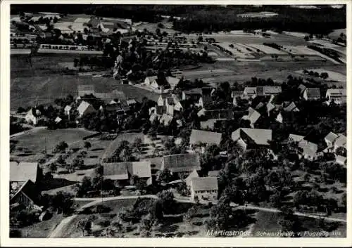 Ak Martinsmoos Neubulach im Schwarzwald, Fliegeraufnahme