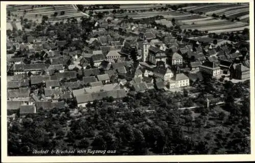 Ak Ubstadt Weiher Baden Württemberg, Fliegeraufnahme