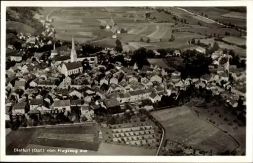 Ak Dietfurt an der Altmühl Oberpfalz, Fliegeraufnahme