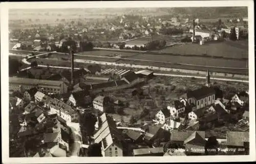 Ak Höllstein im Wiesental Steinen Schwarzwald, Fliegeraufnahme