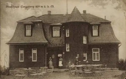 Ak Gehren Ilmenau in Thüringen, Blockhaus Langeberg