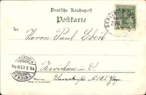 Passepartout Ak Gotha in Thüringen, Columbarium, Hufeisen, Kleeblätter