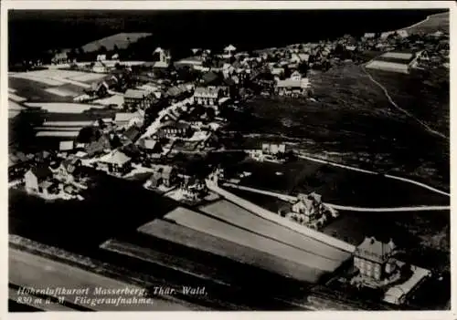 Ak Masserberg in Thüringen, Fliegeraufnahme