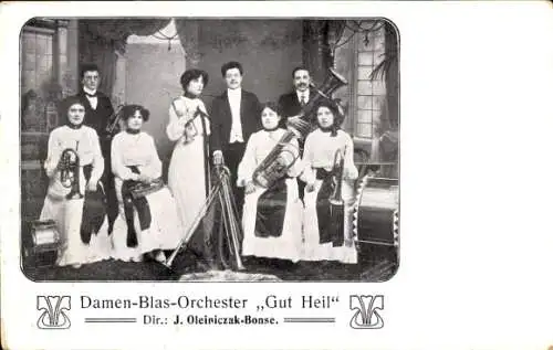 Ak Damen-Blas-Orchester Gut Heil, Direktor J. Oleiniczak-Bonse