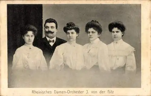 Ak Rheinisches Damen-Orchester, J. von der Hitz