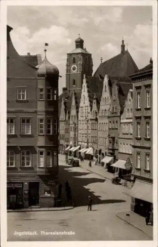 Ak Ingolstadt an der Donau Oberbayern, Theresienstraße