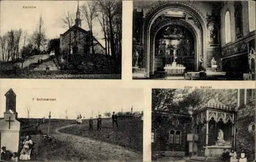 Ak Ockenheim in Rheinhessen, Kloster Jakobsberg, Kapelle, Altar, Kanzel