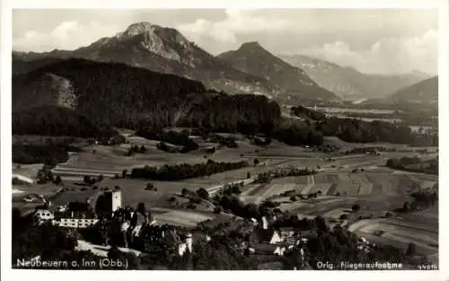 Ak Neubeuern in Oberbayern, Fliegeraufnahme