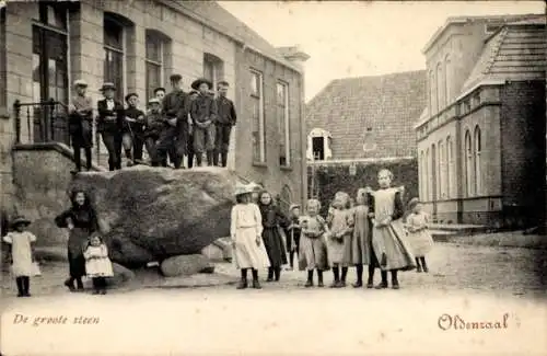 Ak Oldenzaal Overijssel, Der große Stein