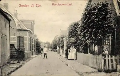 Ak Ede Gelderland Niederlande, Boschpoortstraat