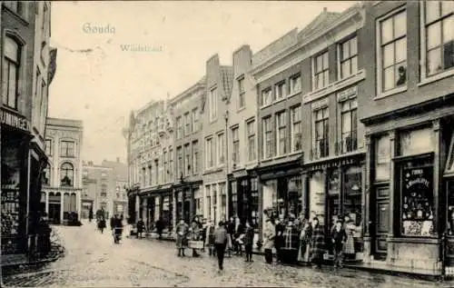 Ak Gouda Südholland Niederlande, Wijdstraat