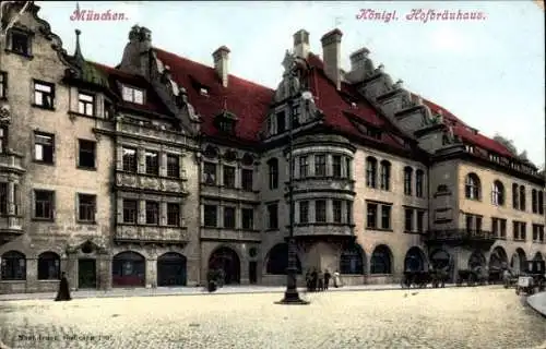 Ak München, königliches Hofbräuhaus