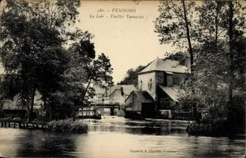 Ak Vendôme Loir et Cher, Le Loir, Vieilles Tanneries