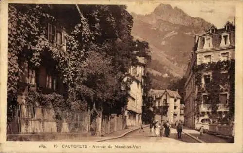 Ak Cauterets Hautes Pyrénées, Avenue du Mamelon-Vert