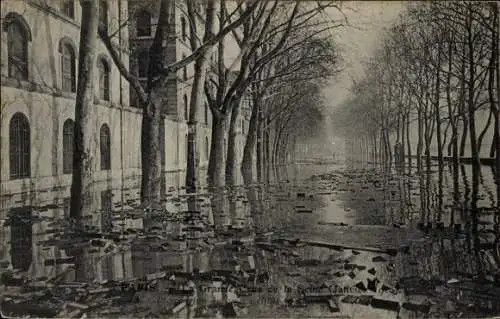 Ak Paris, Hochwasser Januar 1910