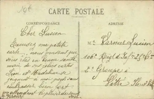 Ak Laimont Meuse, Mairie, Place