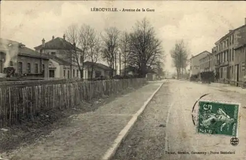 Ak Lerouville Lothringen Meuse, Avenue de la Gare