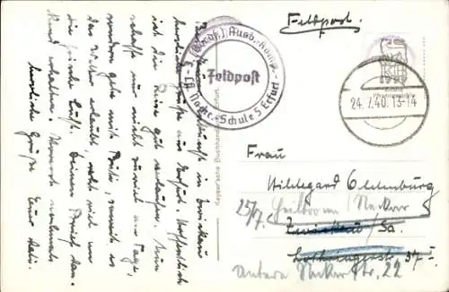 Ak Erfurt in Thüringen, Stadtpark, Aufgang