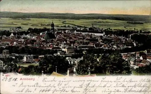 Ak Amberg in der Oberpfalz Bayern, Panorama