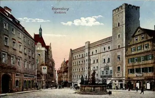 Ak Regensburg an der Donau Oberpfalz, Haidplatz