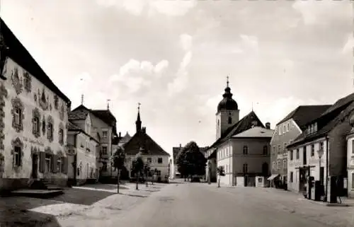 Ak Beratzhausen Oberpfalz, Marktplatz