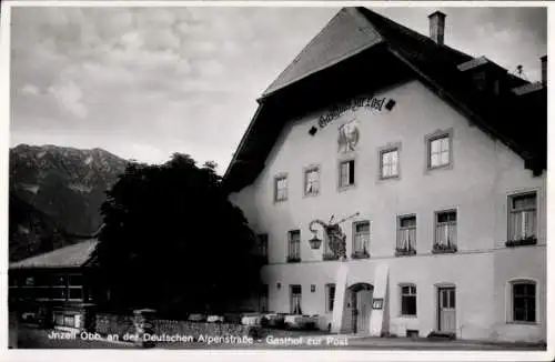 Ak Inzell in Oberbayern, Gasthof Zur Post