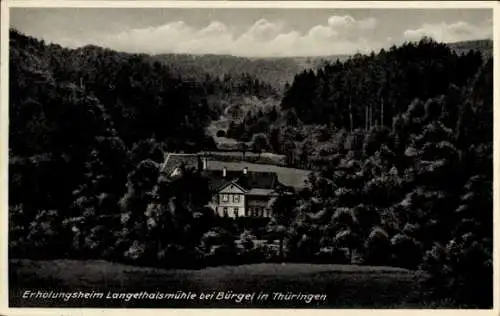 Ak Bürgel in Thüringen, Erholungsheim Langethalsmühle