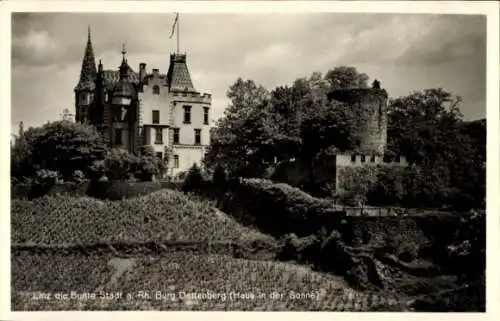 Ak Linz am Rhein, Burg Dattenberg, Haus in der Sonne