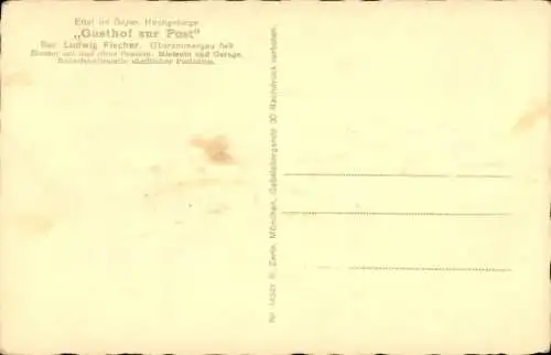 Ak Ettal in Oberbayern, Gasthof zur Post