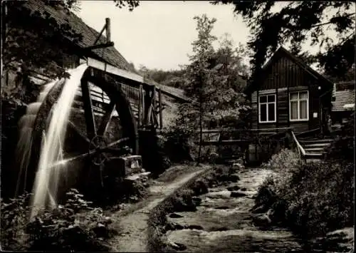 Ak Loffenau im Schwarzwald, Plotzsägemühle, Mühlrad