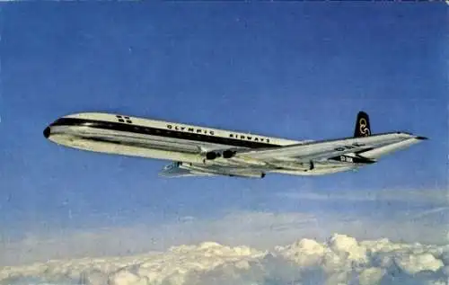 Ak Griechisches Passagierflugzeug, De Havilland Comet 4B, Olympic Airways, SX DAK