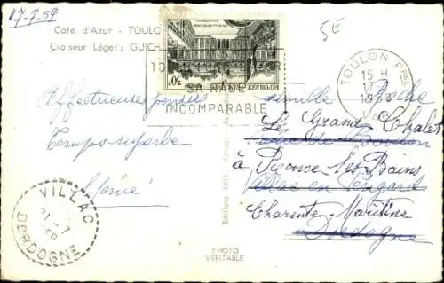 Ak Französisches Kriegsschiff Guichen