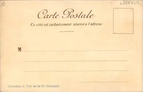 Künstler Litho Lessieux, E., See, Ruderboote, Strand