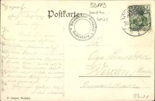 Ak Bad Godesberg Bonn am Rhein, Rheinhotel Fritz Dreesen, Rheinansicht, Schiff