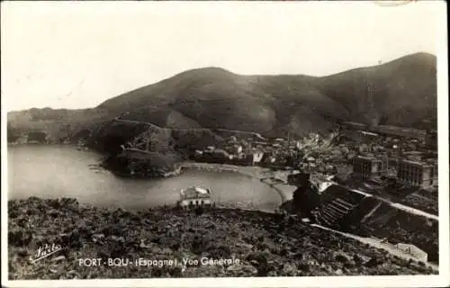 Ak Portbou Port Bou Katalonien, Panorama