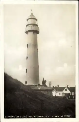 Ak Egmond aan Zee Nordholland Niederlande, Leuchtturm Van Speyck