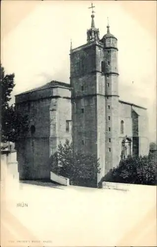 AK Irun Baskenland Spanien, Kirche Santa María