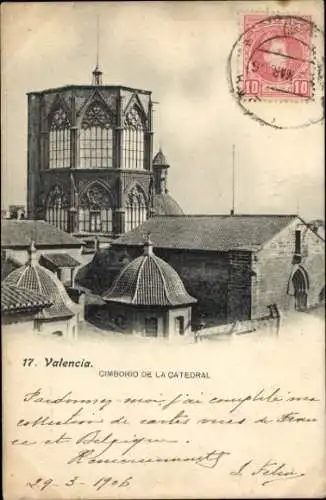 AK Stadt Valencia Spanien, Kuppel der Kathedrale