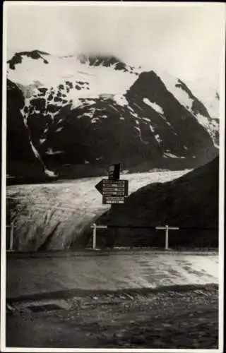 Foto Ak Heiligenblut am Großglockner in Kärnten, Wegweiser, Franz-Josef-Höhe, Gebirge