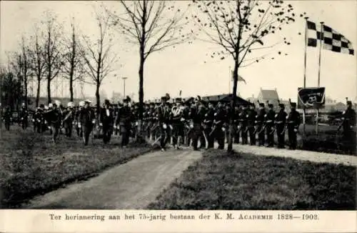 Ak Breda Nordbrabant Niederlande, In Erinnerung an den 75. Jahrestag der KM Academy