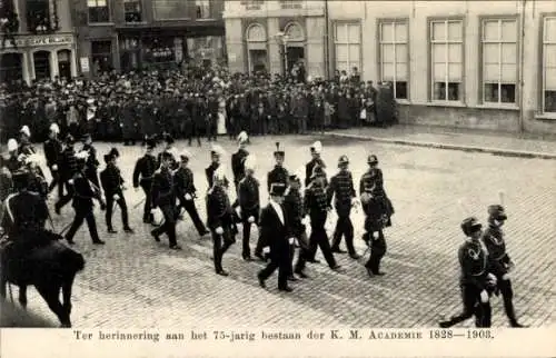 Ak Breda Nordbrabant Niederlande, In Erinnerung an den 75. Jahrestag der KM Academy