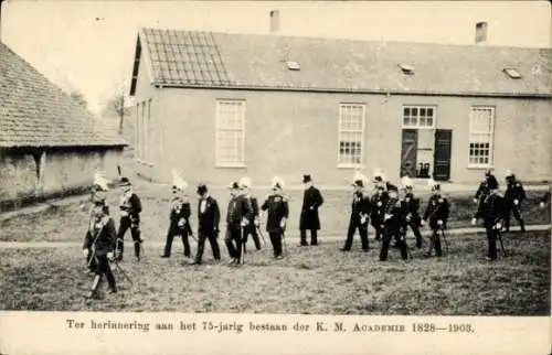 Ak Breda Nordbrabant Niederlande, In Erinnerung an den 75. Jahrestag der KM Academy