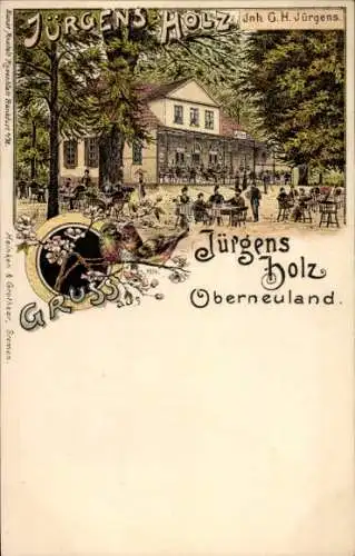 Litho Oberneuland Hansestadt Bremen, Jürgens Holz