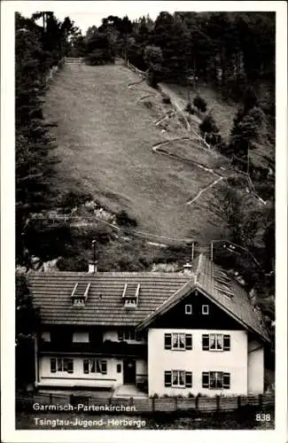 Ak Garmisch Partenkirchen in Oberbayern, Tsingtau Jugend Herberge