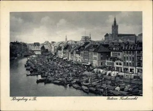 Ak Kaliningrad Königsberg Ostpreußen, Unterer Fischmarkt