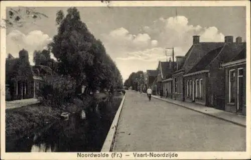 Ak Noordwolde Fryslân Niederlande, Vaart Noordzijde